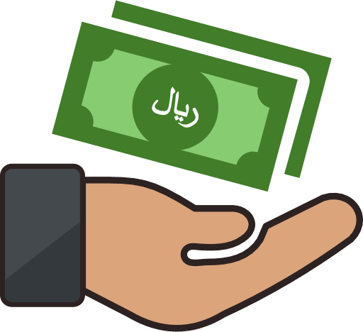 Money Notes Receiving Saudi Arabia Riyal Color PNG Image