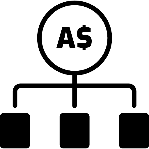 Australian Dollar Money Allocation PNG Image