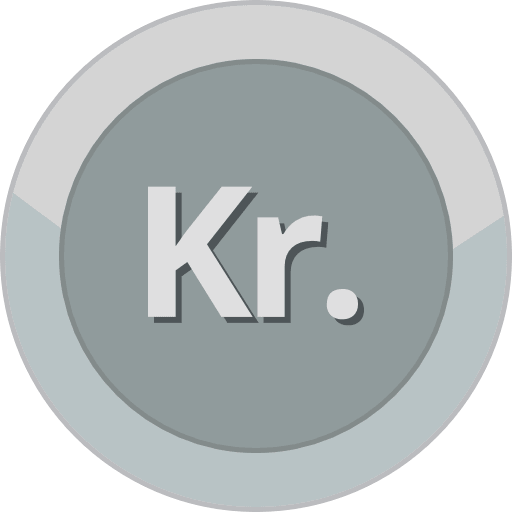 Silver Coin Danish Krone PNG Image