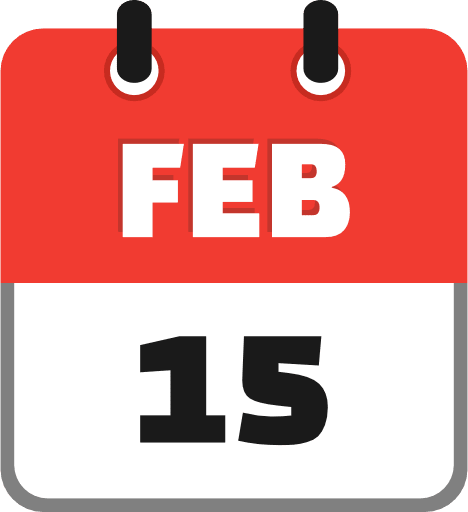 February 15 PNG Image