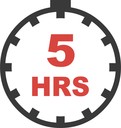 Five Hours PNG Image