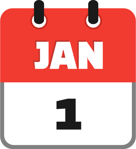 January 1 PNG Image