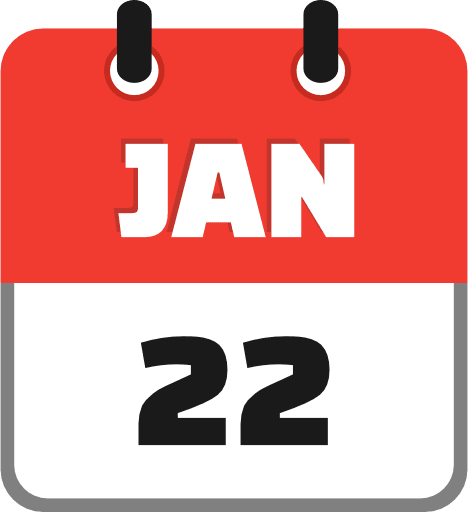 January 22 PNG Image