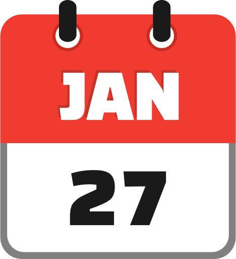 January 27 PNG Image