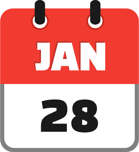 January 28 PNG Image