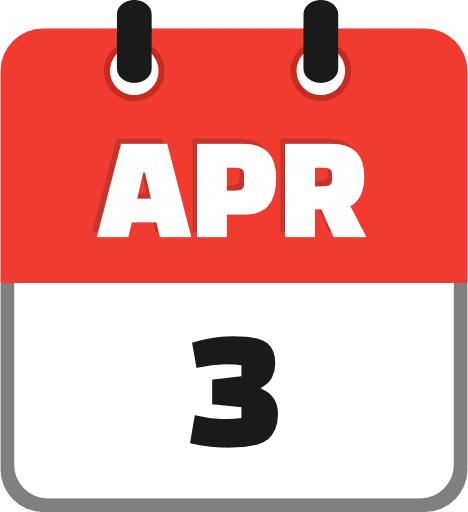 April 3 PNG Image