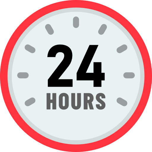 24 Hours Color PNG Image
