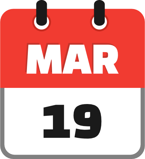 March 19 PNG Image