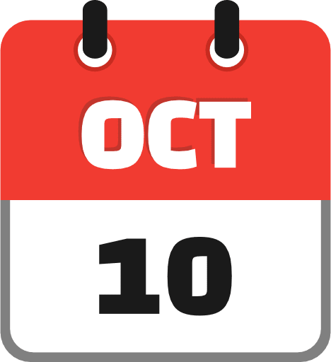 October 10 PNG Image