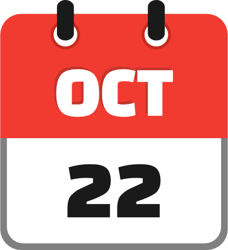 October 22 PNG Image