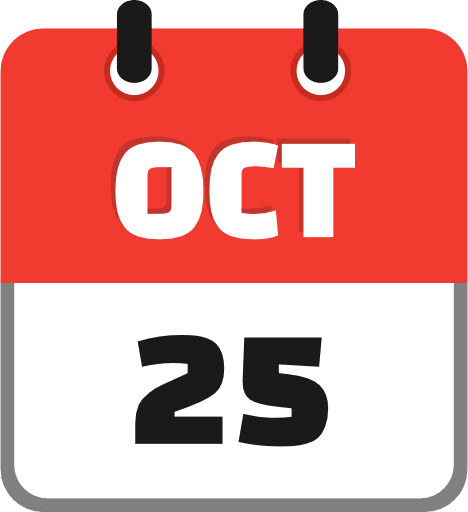 October 25 PNG Image