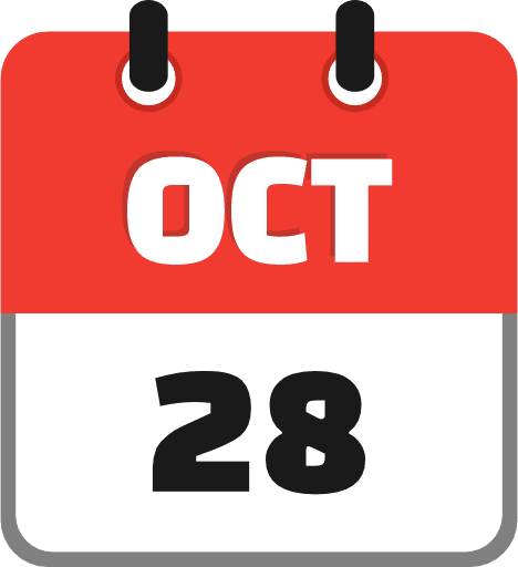 October 28 PNG Image