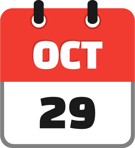 October 29 PNG Image
