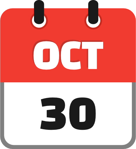 October 30 PNG Image