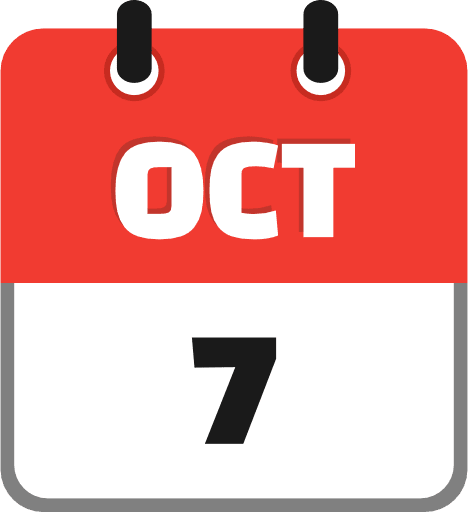 October 7 PNG Image