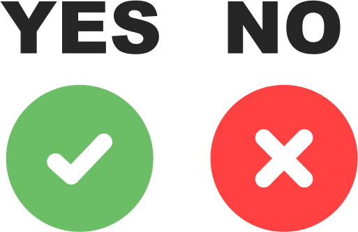 Yes No PNG Image