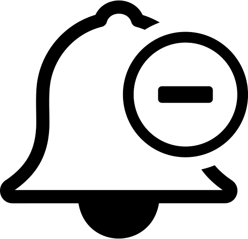 Cancel Bell Notification PNG Image