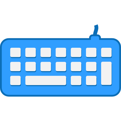 Computer Keyboard Wired Color PNG Image