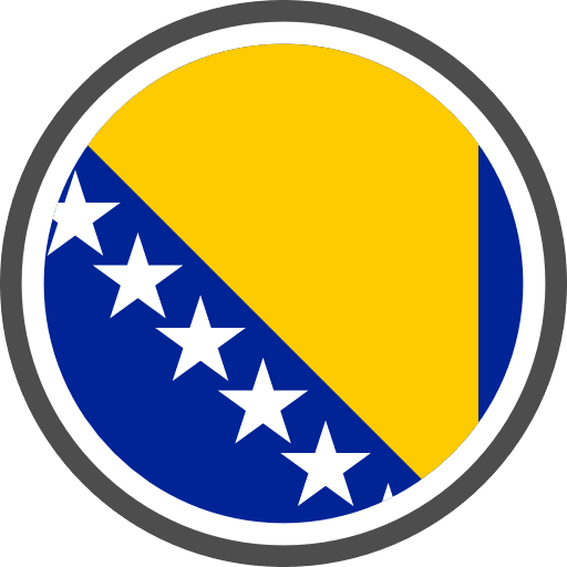 Bosnia And Herzegovina Flag Round PNG Image
