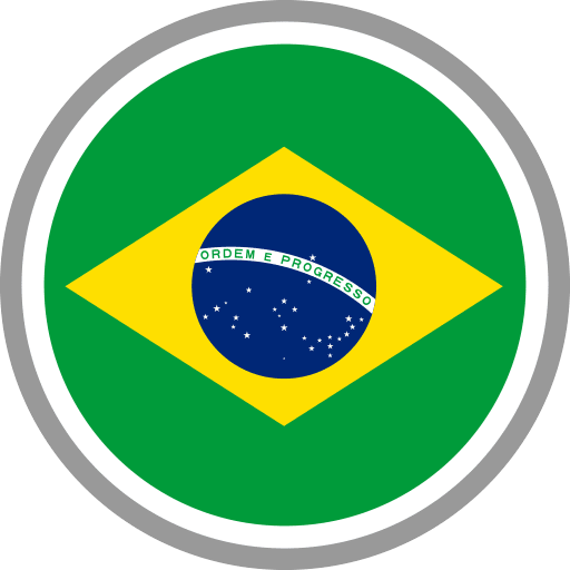 Brazil Flag Round Circle PNG Image