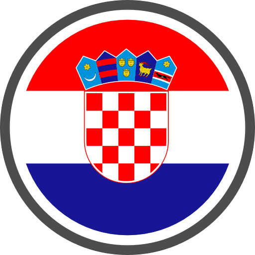 Croatia Flag Round Circle PNG Image