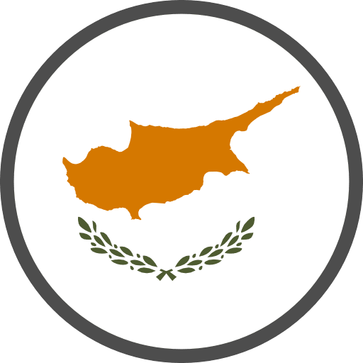 Cyprus Flag Round Circle PNG Image