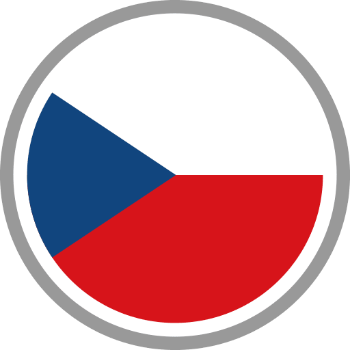 Czech Republic Flag Round Circle PNG Image