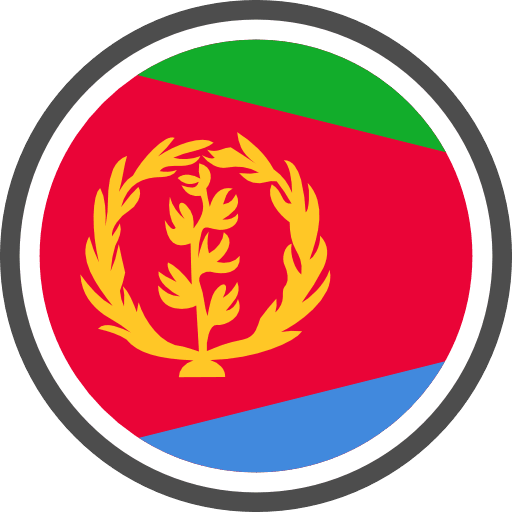 Eritrea Flag Round Circle PNG Image