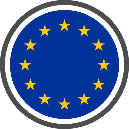 European Union Flag Round Circle Icon