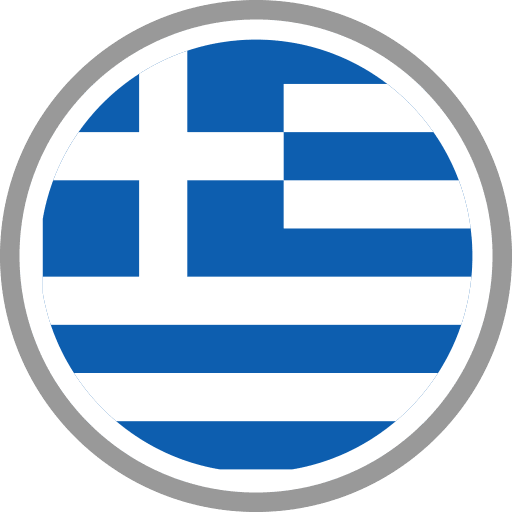 Greece Flag Round Circle PNG Image