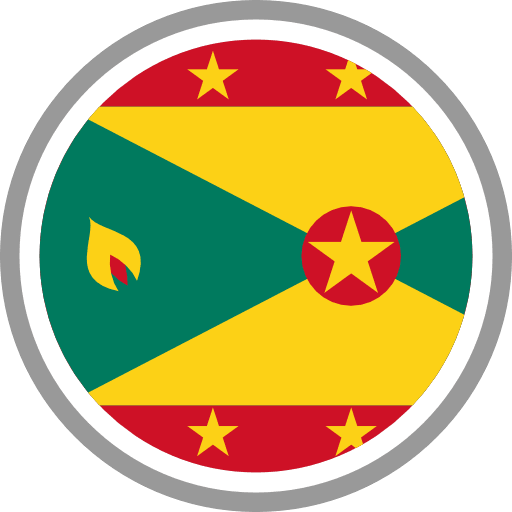 Grenada Flag Round Circle PNG Image