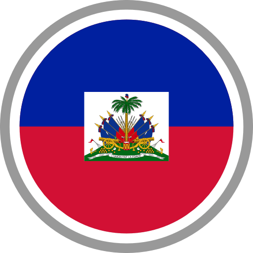 Haiti Flag Round Circle PNG Image
