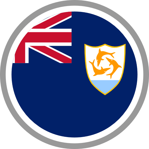Anguilla Flag Round Circle PNG Image