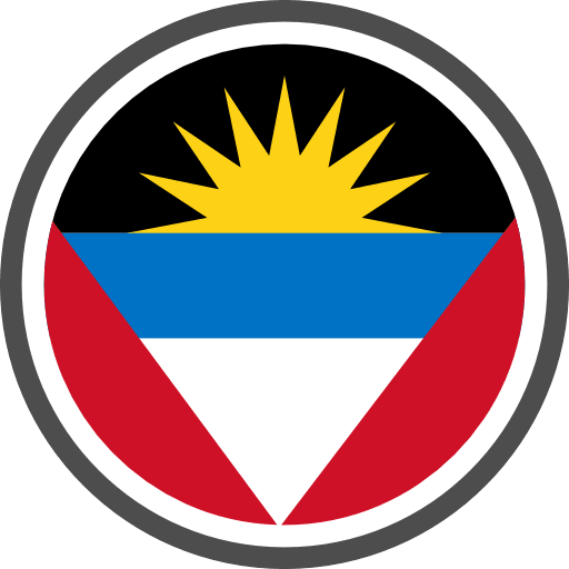 Antigua And Barbuda Flag Round PNG Image