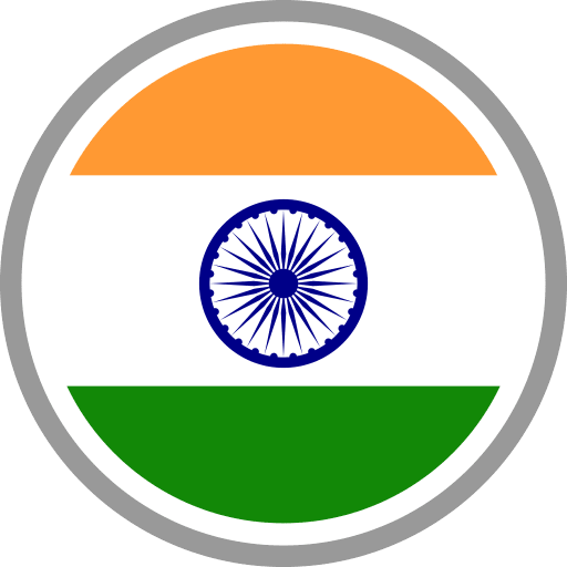 India Flag Round Circle PNG Image