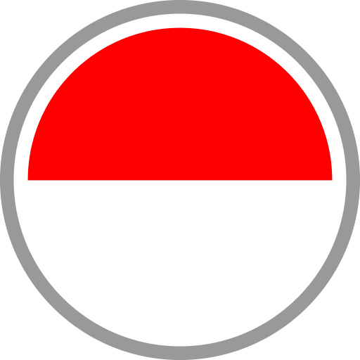 Indonesia Flag Round Circle PNG Image
