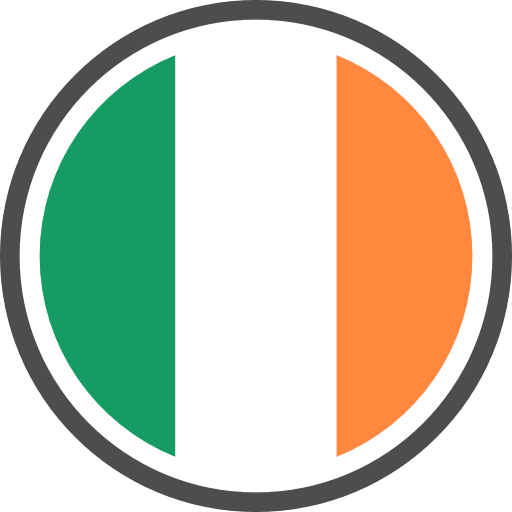 Ireland Flag Round Circle PNG Image