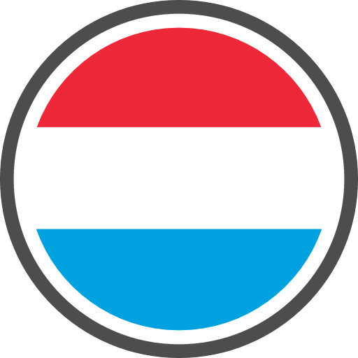 Luxembourg Flag Round Circle PNG Image