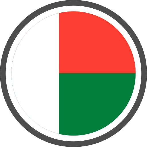 Madagascar Flag Round Circle PNG Image