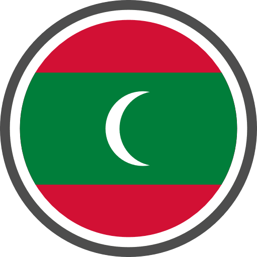Maldives Flag Round PNG Image