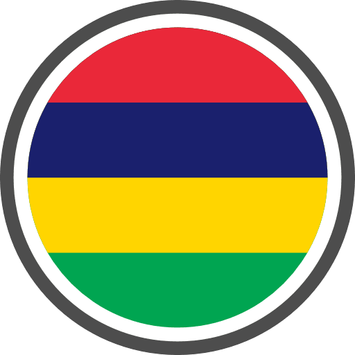 Mauritius Flag Circle Icon