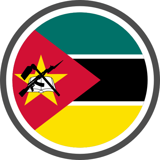 Mozambique Flag Round Circle PNG Image