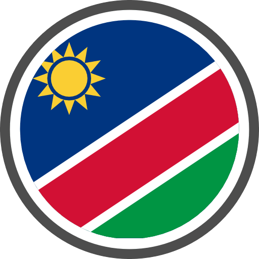 Namibia Flag Round Circle PNG Image