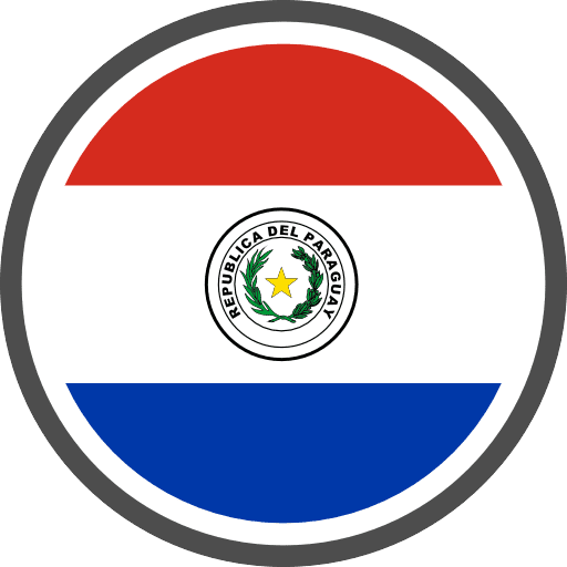 Paraguay Flag Round Circle Icon