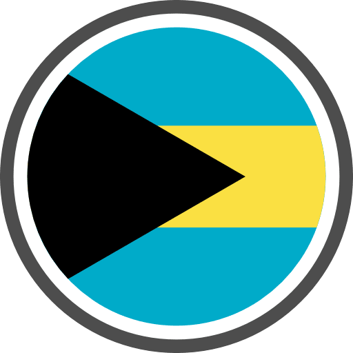 Bahamas Flag Round PNG Image