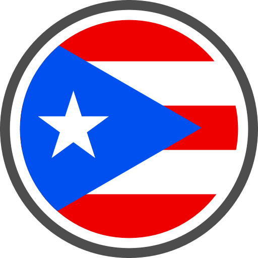 Puerto Rico Flag Round Circle PNG Image