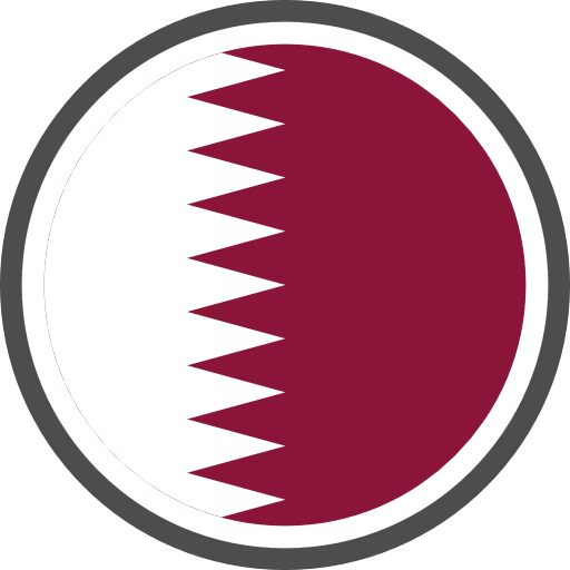 Qatar Flag Round Circle PNG Image