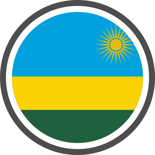 Rwanda Flag Round Circle PNG Image