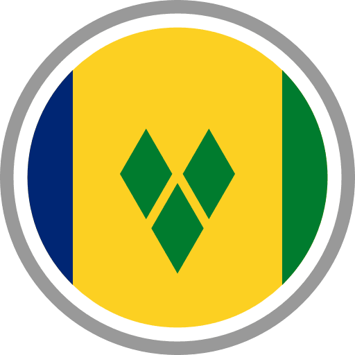 Saint Vincent And The Grenadines Flag Round Circle PNG Image
