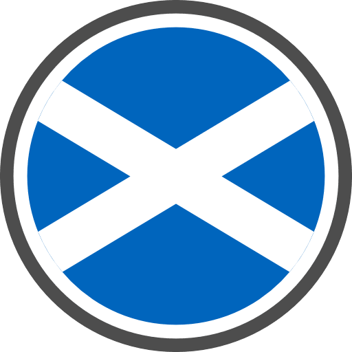 Scotland Flag Round Circle Icon